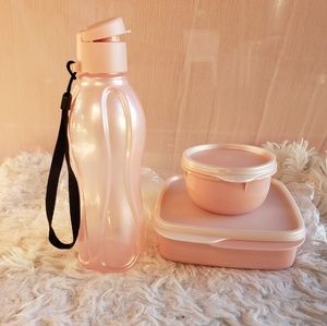 Beautiful Rose Tupperware Lunch Set